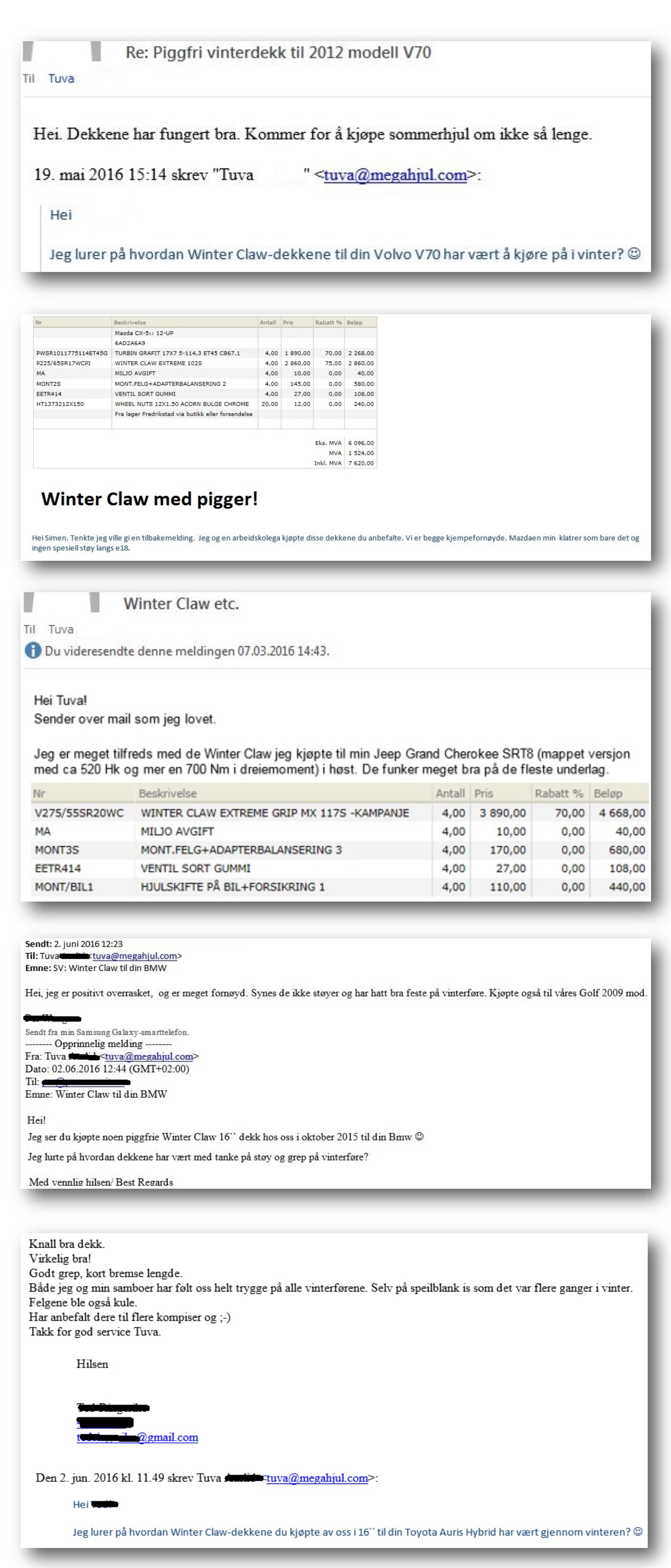 Winter Claw Extreme Grip MX vinter referanser